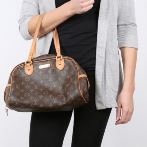 Louis Vuitton shoulder bag Montorgueil PM Brown - Picture 13 of 13